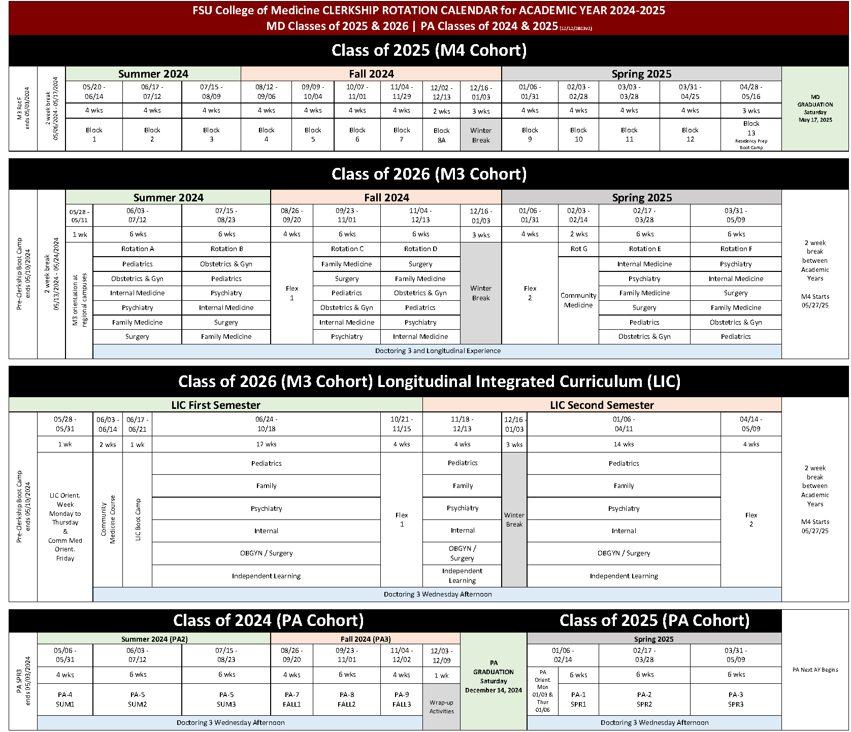 Fsu 2025-2025 Calendar